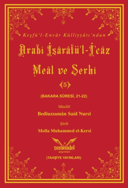 Arabî İşârâtü’l-İ‘câz Meâl ve Şerhi-5